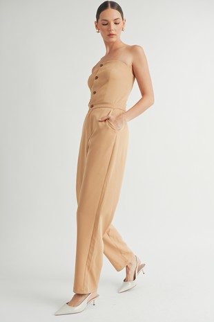 JS 130 - Strapless Woven Jumpsuit