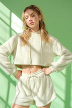 SWT 001 - Cozy Hoodie and Shorts Set (Top Only)