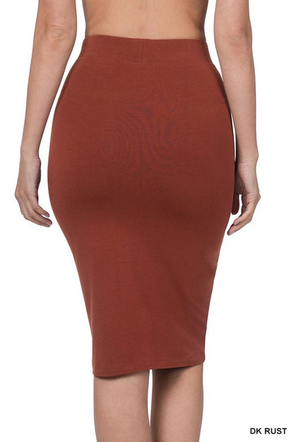 SKT 988 - Knee Length Cotton Skirt