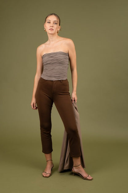 P 796 - Straight Leg Cropped Pants