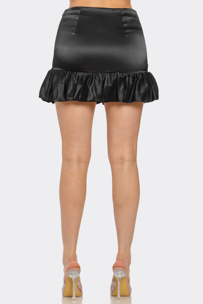 SKT 1014 - Satin Bubble Skirt