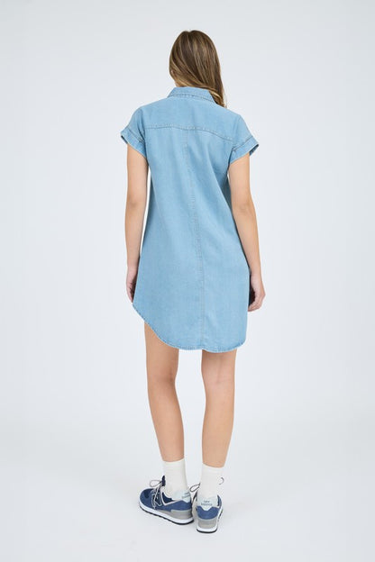 CD 3666 - Button Down Midi Dress