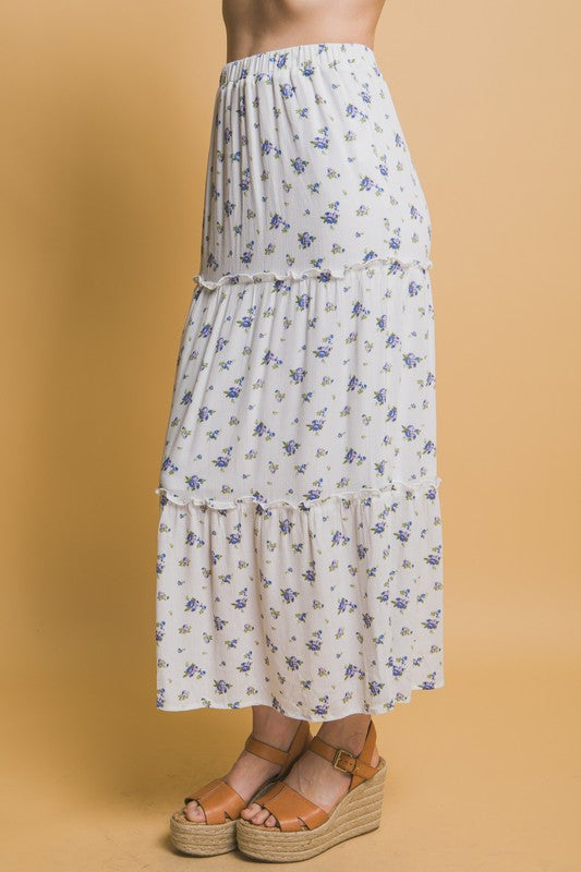 SKT 1023 - Floral Maxi Skirt