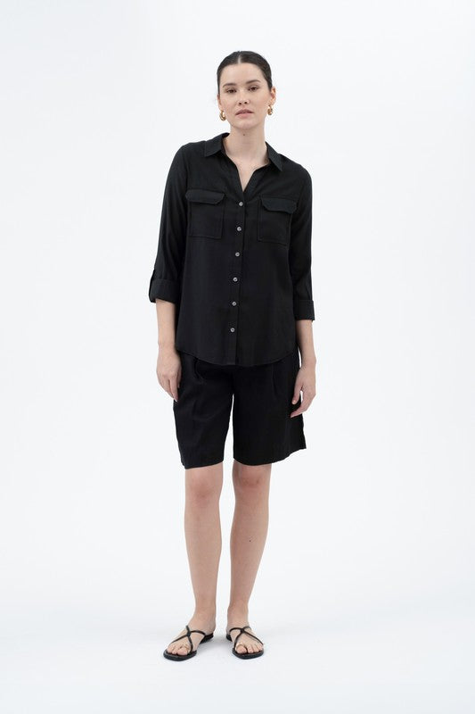 DT 1663 - Button Down Shirt With Pocket