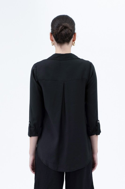 DT 1663 - Button Down Shirt With Pocket