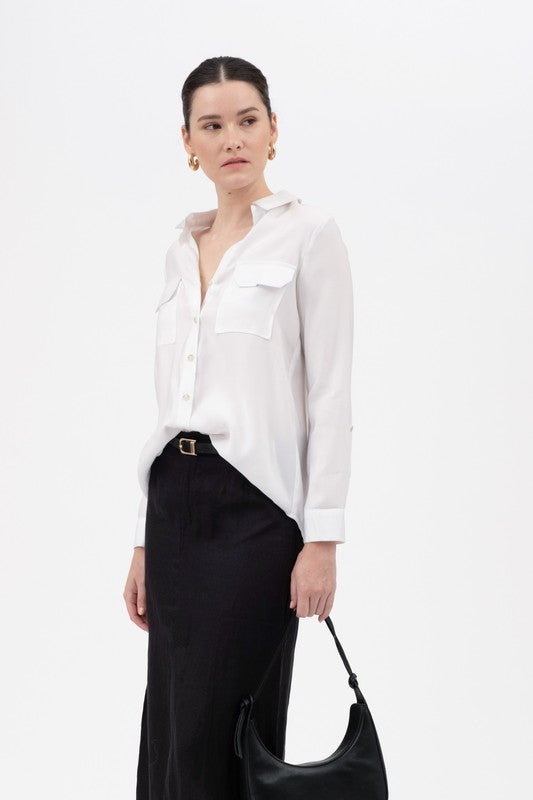 DT 1663 - Button Down Shirt With Pocket