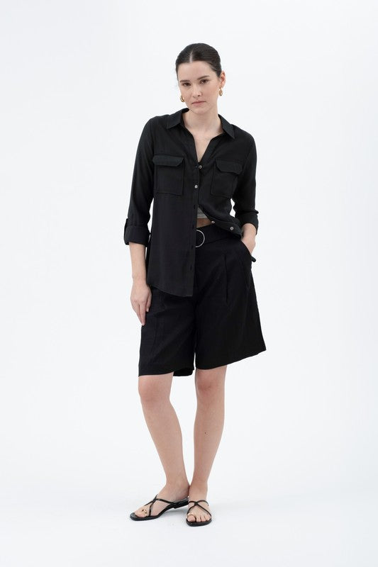 DT 1663 - Button Down Shirt With Pocket