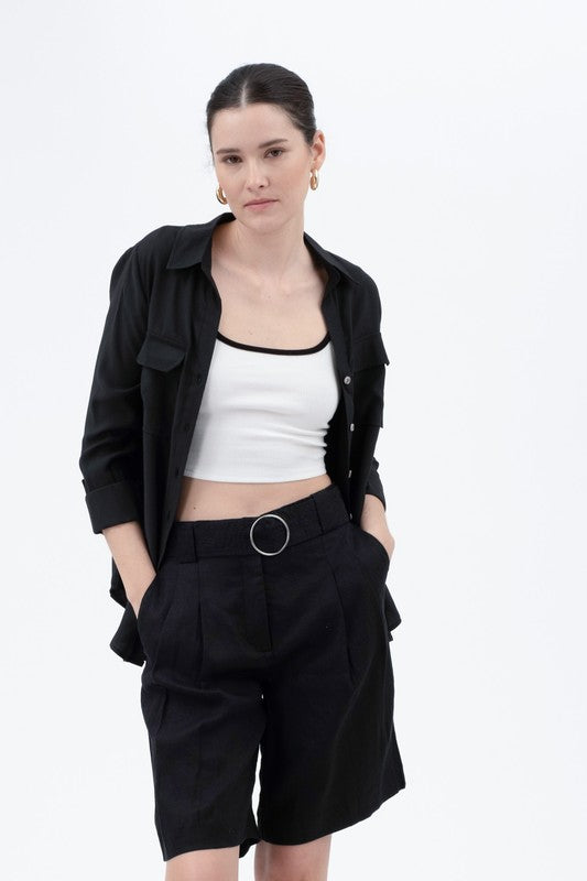 CT 2723 - Contrast Trim Cropped Tank Top