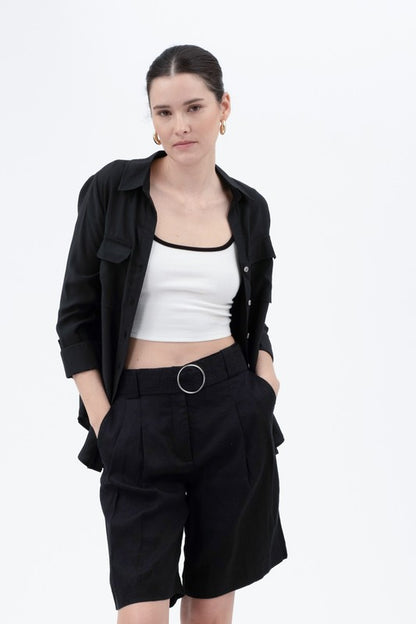 CT 2723 - Contrast Trim Cropped Tank Top