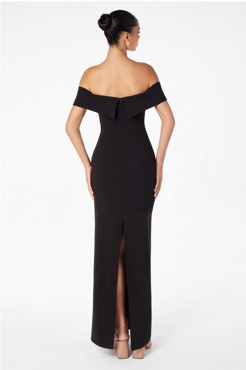 GOWN 416 - Off Shoulder Flare Gown