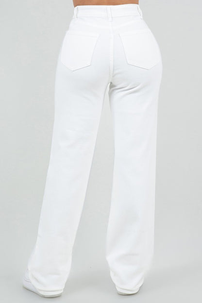 P 817 - Wide Leg Denim Jeans