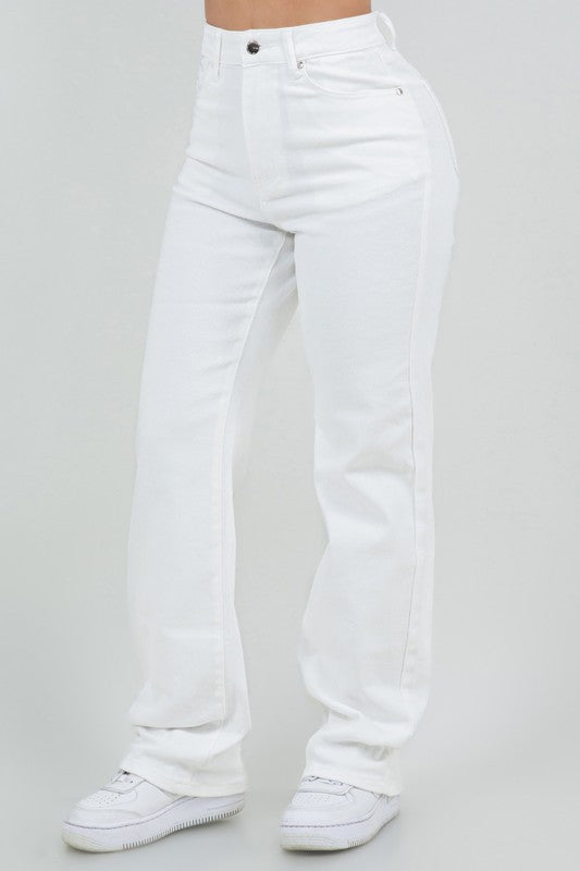 P 817 - Wide Leg Denim Jeans