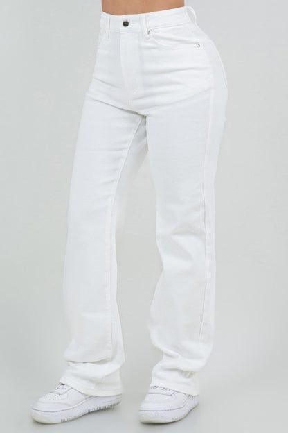 P 817 - Wide Leg Denim Jeans