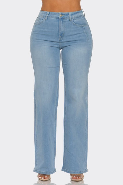 P 816 - Wide Leg Fitted Jeans