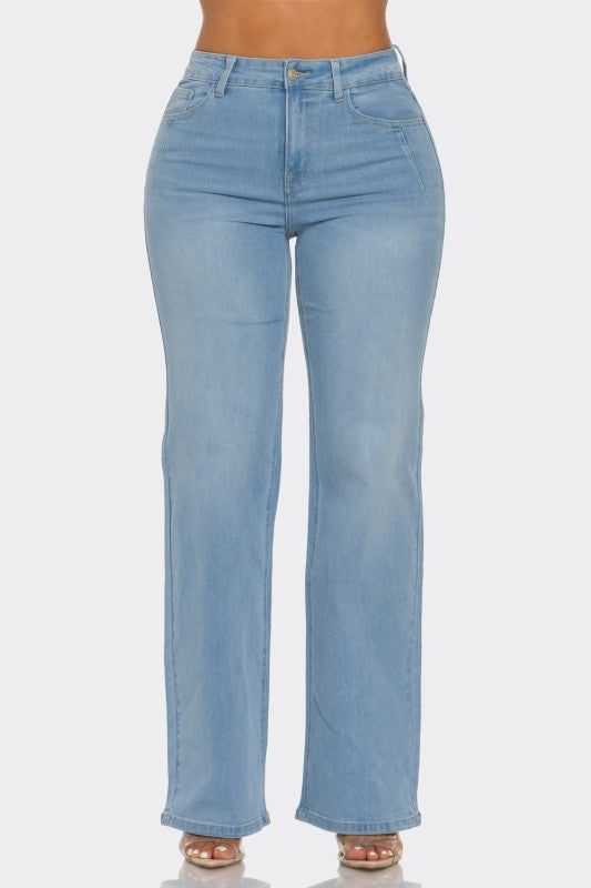 P 816 - Wide Leg Fitted Jeans