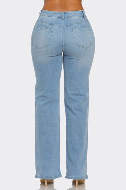 P 816 - Wide Leg Fitted Jeans