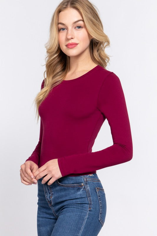 CT 2771 - Cotton Long Sleeve Crop Top
