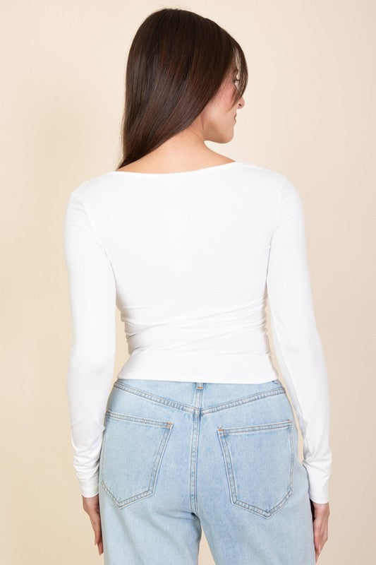 CT 2730 - Square Neck Long Sleeve Shirt