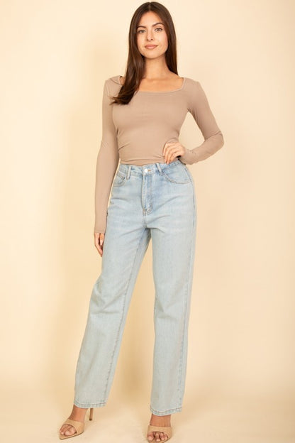 CT 2730 - Square Neck Long Sleeve Shirt