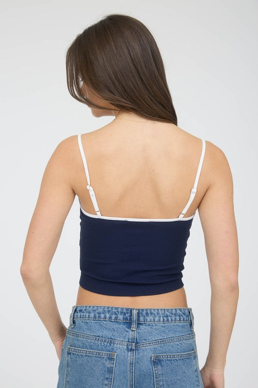 CT 2720 - Bow Detail Knit Tank Top