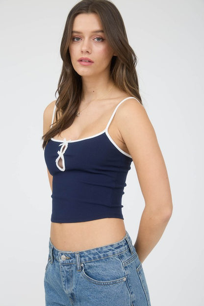 CT 2720 - Bow Detail Knit Tank Top