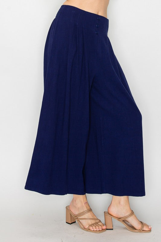 SET 023 - Smocked Wide Leg Pants