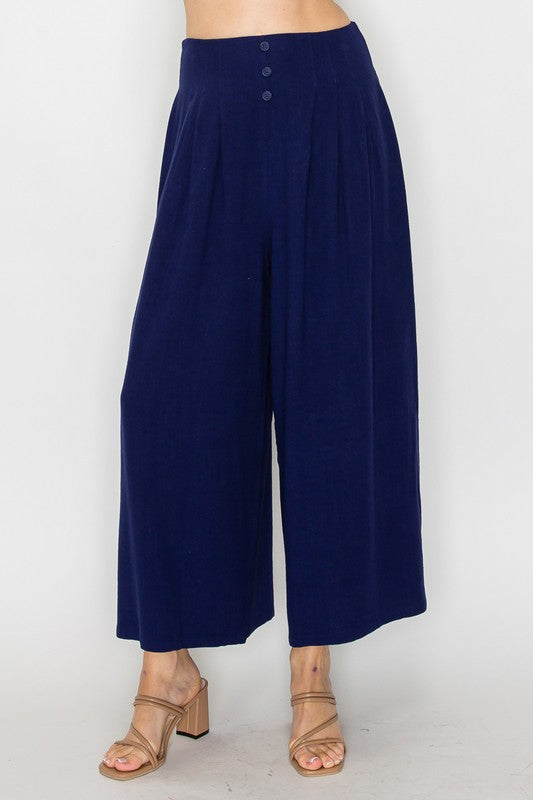 SET 023 - Smocked Wide Leg Pants