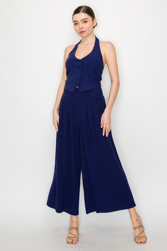 SET 023 - Smocked Wide Leg Pants