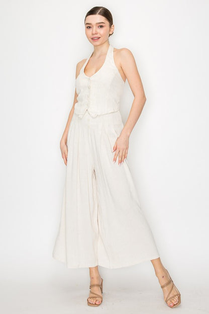 SET 023 - Smocked Wide Leg Pants