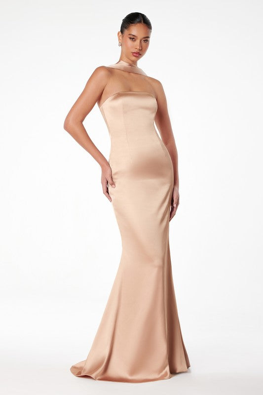 GOWN 417 - Strapless Mermaid Gown