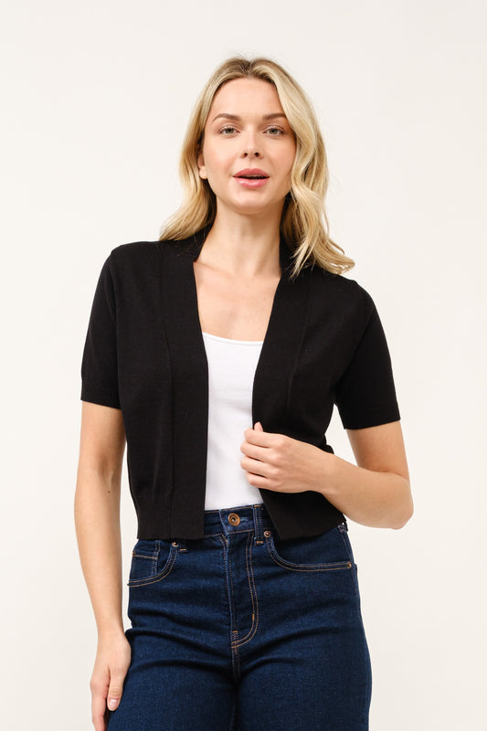 SWT 039 - 3/4 Sleeve Open Bolero