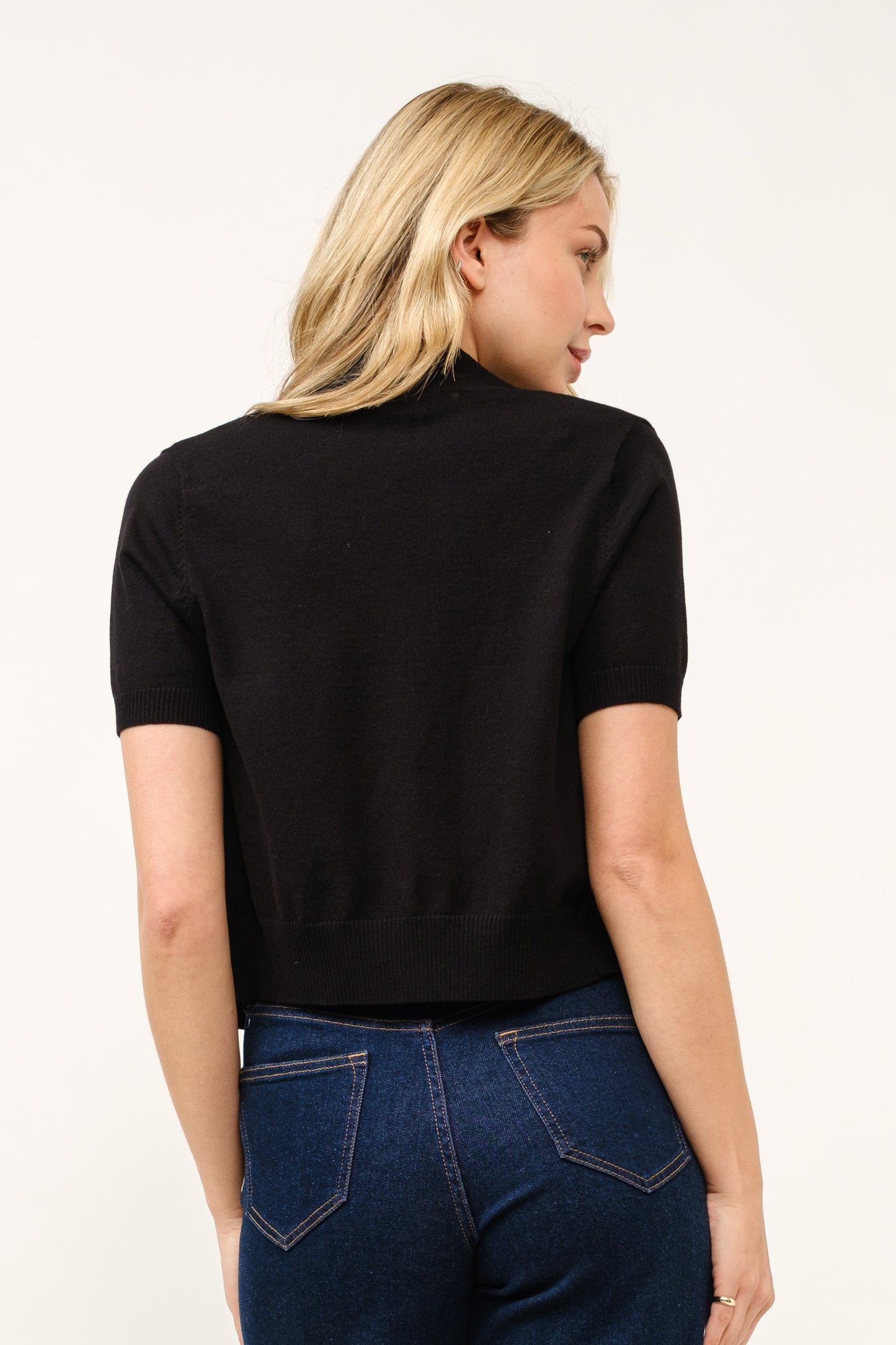 SWT 039 - 3/4 Sleeve Open Bolero