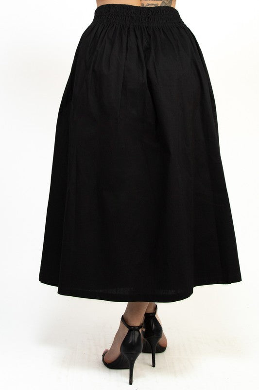 SKT 991 - High Rise Maxi Skirt
