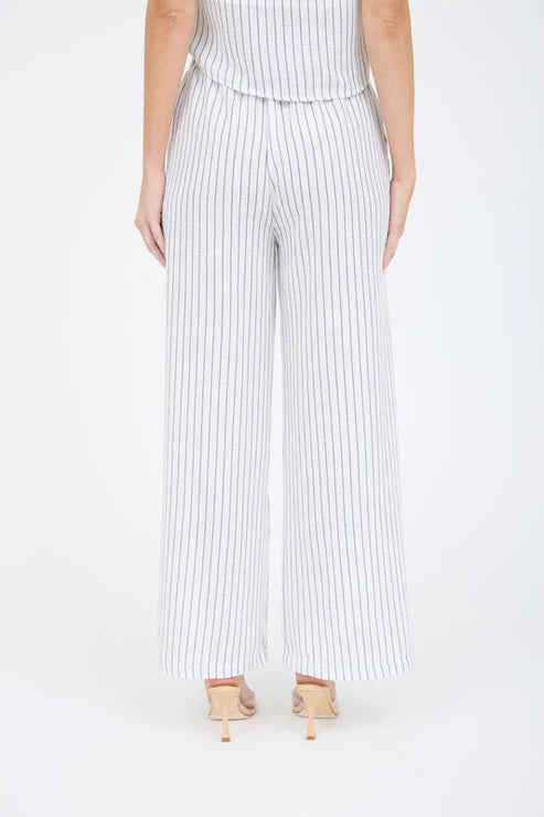 SET 061 - Wide Leg Pinstripe Pants