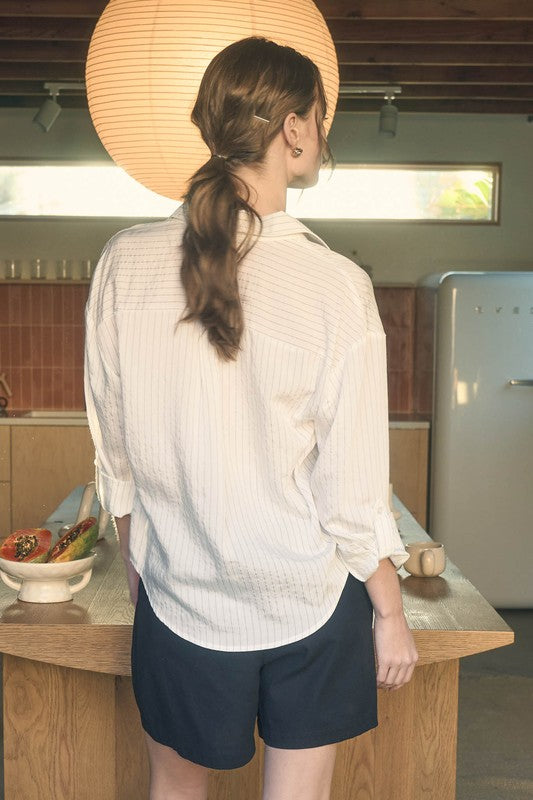 DT 1661 - Longsleeve Collared Button Down Shirt