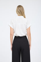 DT 1883 - Collared Short Sleeve Pinstripe Shirt