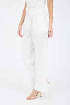 P 821 - Pleated Pinstripe Dress Pants