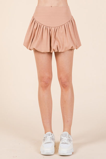 SKT 978 - High Waist Mini Balloon Skirt