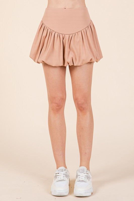 SKT 978 - High Waist Mini Balloon Skirt