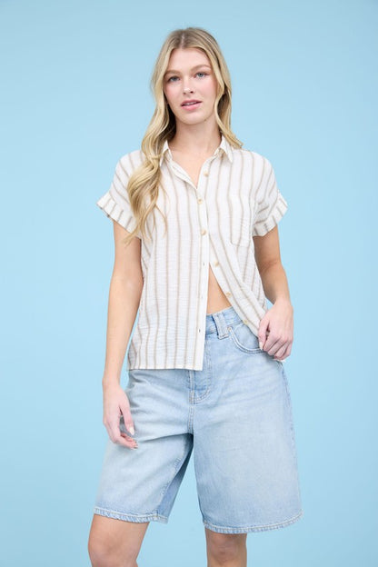 CT 2813 - Short Sleeve Button Down Shirt