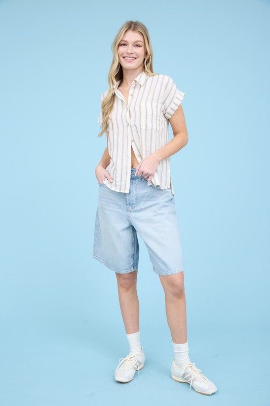 CT 2813 - Short Sleeve Button Down Shirt
