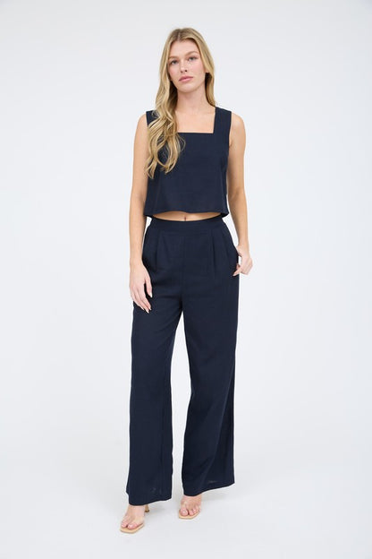 P 748 - High Waist Pleated Pants
