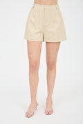 SHT 176 - High Waisted Pleated Shorts