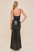 LD 611 - Sequin Long Dress