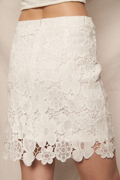 SKT 1041 - Lace Mini Skirt