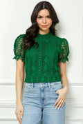 DT 1830 - Open Back Lace Top