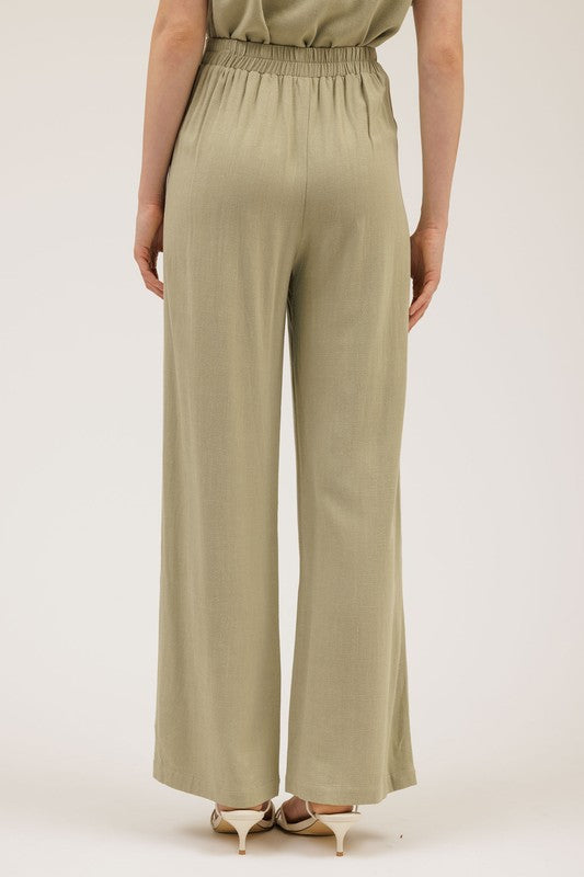 SET 059 - Wide Leg Pleated Pants