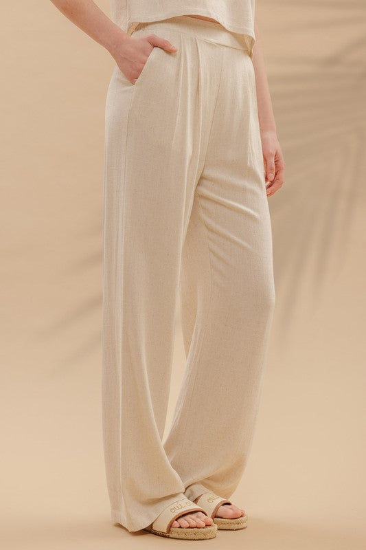 SET 059 - Wide Leg Pleated Pants