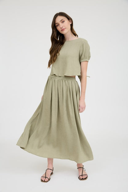 CT 2743 - Round Neck Puff Sleeve Tee