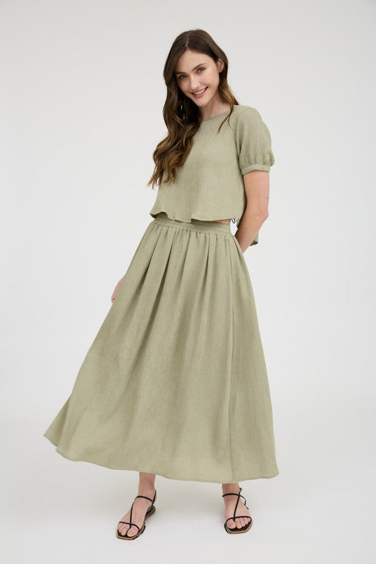 CT 2743 - Round Neck Puff Sleeve Tee